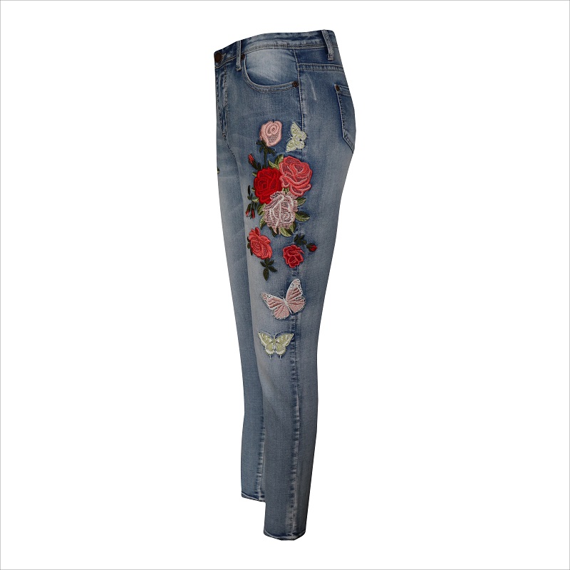 여성 자수 청바지 WS1382 $ 8- $ 9